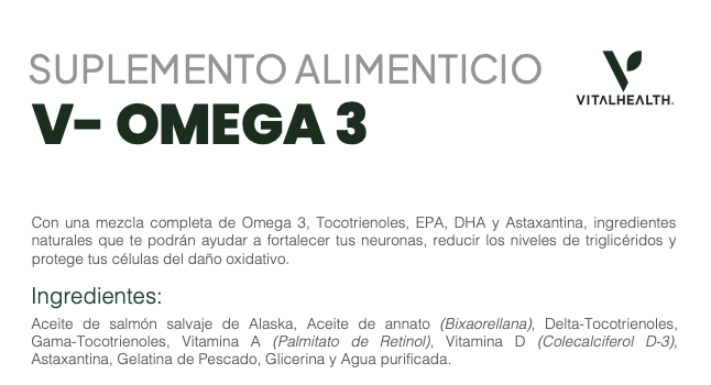 💥 V-OMEGA 3 | El Omega Premium 4 en 1 | Envío sin costo