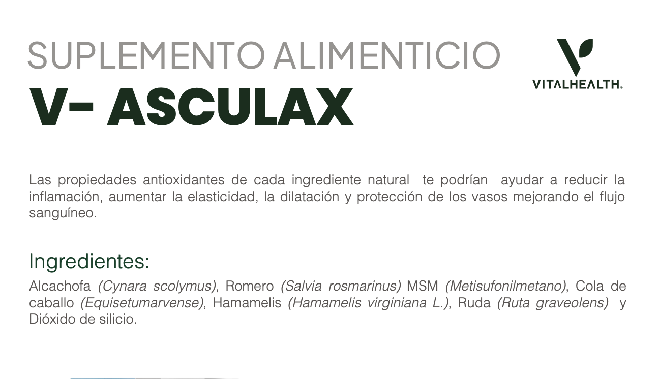 💥 V-ASCULAX |Hipertensión Várices y Mala Circulación |Envío sin costo